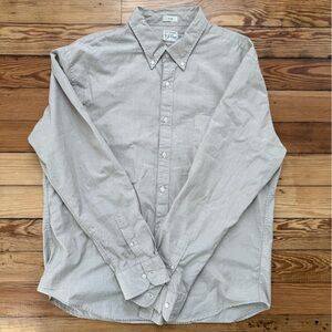 J.Crew Classic Lightweight tan Button-Down Shirt XXL SLIM 100% Cotton